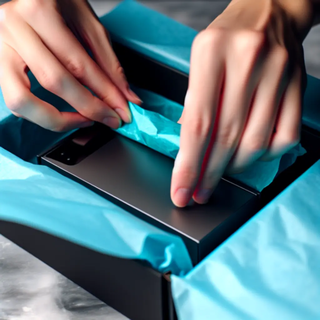 Unboxing produktu przez klienta