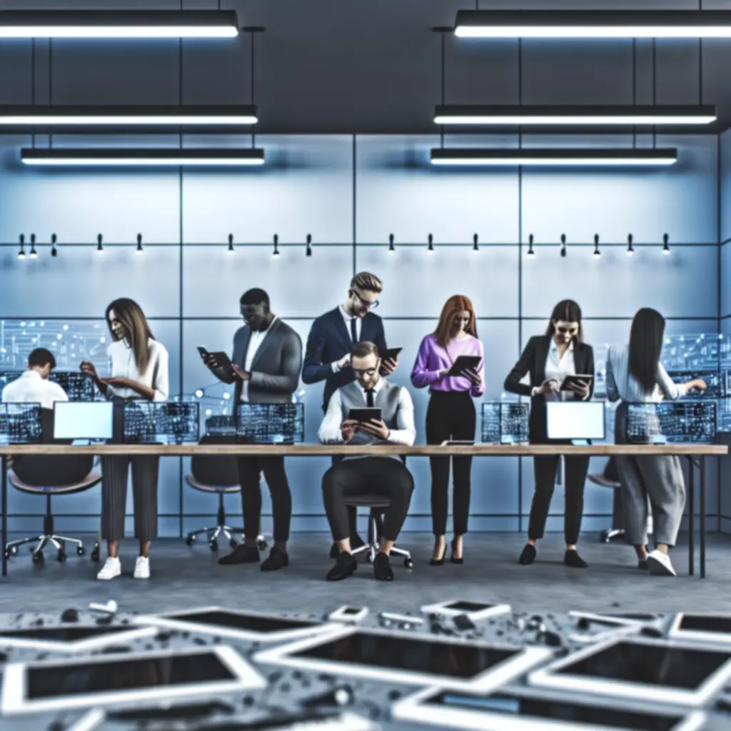 Zespół ekspertów TechGadgetss podczas pracy nad innowacyjnymi rozwiązaniami